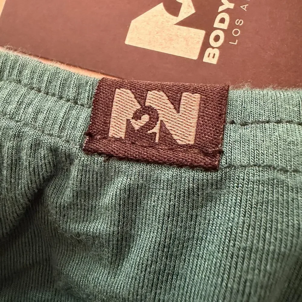 Set Of 2 N2N Bodywear Mens Essential Thong Color Persian Green Size Large